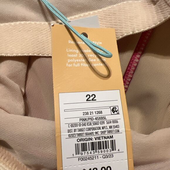 Kona Sol Hot Pink Full Coverage Tummy Control Twist-Front 1 Piece Swimsuit 22 - Picture 5 of 5